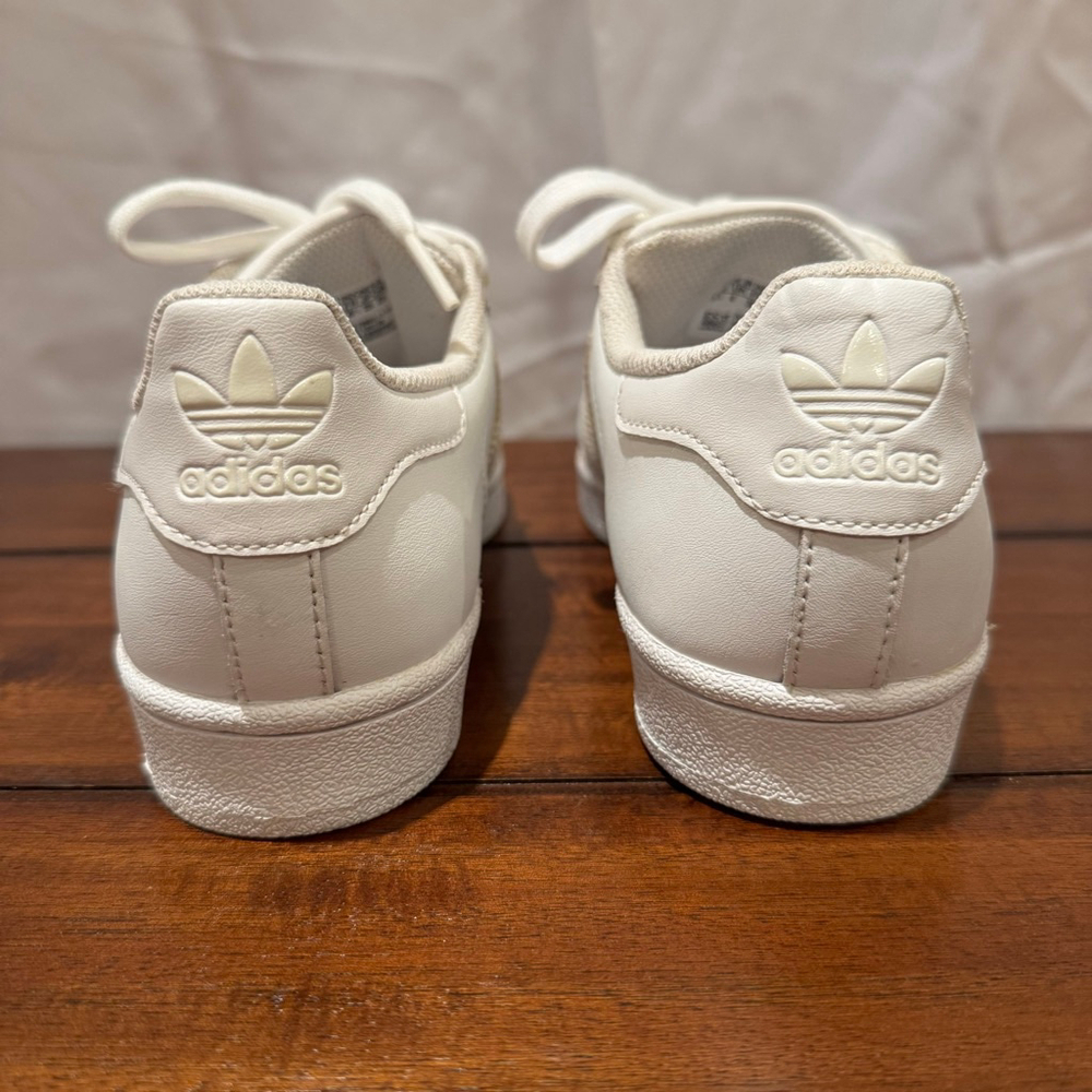 Adidas Superstar Leather Sneaker White Women's /Mens Classic Shell-Toe style - Picture 5 of 11